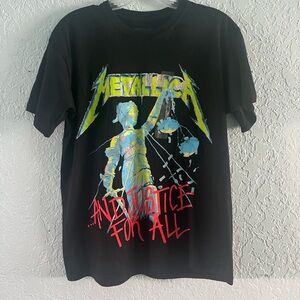 Metallica Black Cotton T-Shirt Unisex Adult